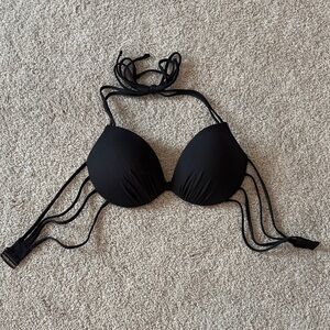 Black Strappy Bikini Top